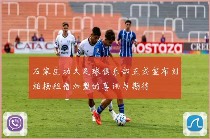 石家庄功夫足球俱乐部正式宣布刘柏杨租借加盟的喜讯与期待